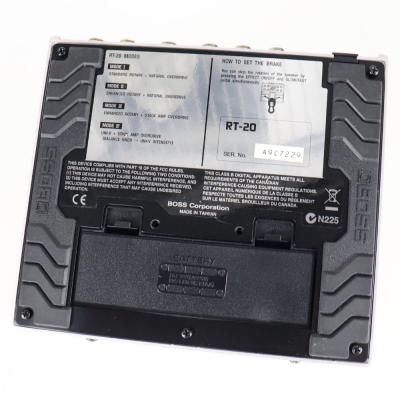 【中古】 ロータリーサウンドプロセッサー BOSS RT-20 ROTARY SOUND PROCESSOR ROTARY ENSEMBLE 本体画像 裏