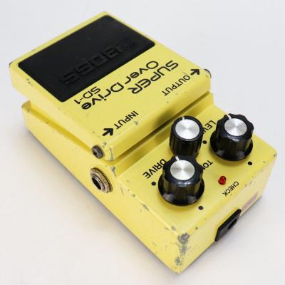 【中古】 スーパーオーバードライブ エフェクター BOSS SD-1 Super Over Drive ギターエフェクター 本体画像 斜め