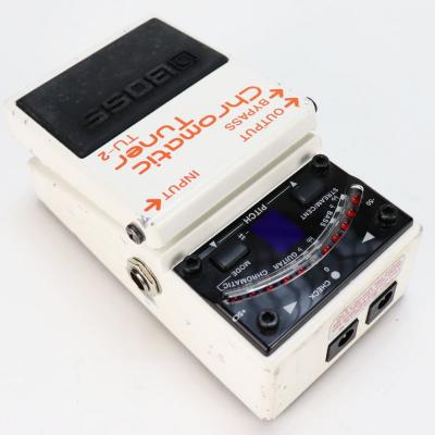 【中古】 クロマチックチューナー エフェクター BOSS TU-2 Chromatic Tuner ペダルチューナー 本体画像 斜め