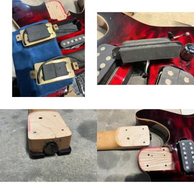 【中古】 エレキギター SCHECTER NV-DX-24AS Red SunBurst Mod. EVH D-Tuna改造あり シェクター ピックアップ、ネック