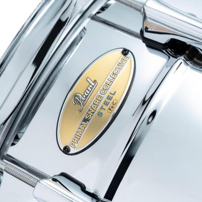 Pearl パール PSC1480S PRIMAL SNARE COLLECTIVE STEEL 14×8 Snare Drum スネアドラム ロゴ