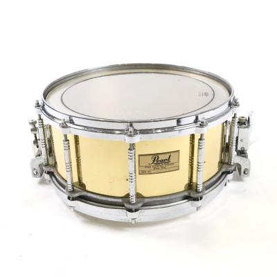 【中古】スネアドラム パール Pearl Free Floating Snare Brass Shell 14×6.5 Made In Japan
