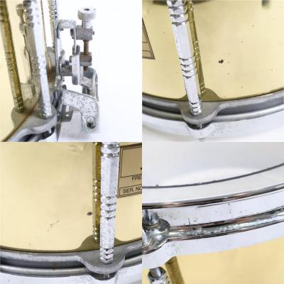 【中古】スネアドラム パール Pearl Free Floating Snare Brass Shell 14×6.5 Made In Japan 詳細画像