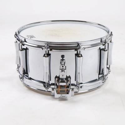 【中古】 スネアドラム パール Pearl Steel shell 14x6.5 スネアドラム Made in Japan 側面