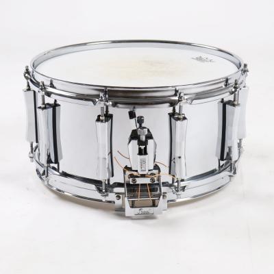 【中古】 スネアドラム パール Pearl Steel shell 14x6.5 スネアドラム Made in Japan 側面