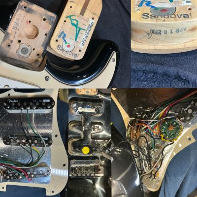 【中古】 エレキギター Fender American Deluxe Stratocaster Alder Body Maple FingerBoard Black 2006年製 フェンダー アメリカンデラックスストラトキャスター ピックアップ