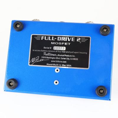 【中古】オーバードライブ フルトーン Fulltone Full-Drive 2 MOSFET ギターエフェクター フルドライブ モズフェット 本体画像 裏