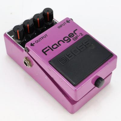 【中古】 フランジャー BOSS BF-2 Flanger Made in Japan ボス ギターエフェクター 本体画像 斜め