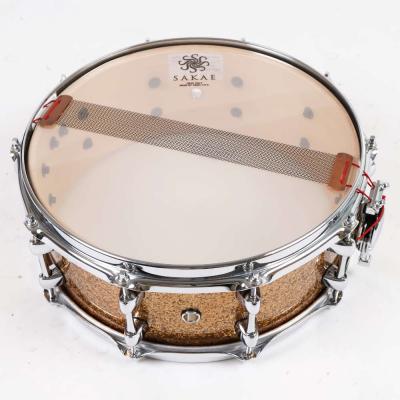 【中古】 スネアドラム サカエ SAKAE SD1455MA/M 14x5.5 メイプルシェル 本体画像 裏