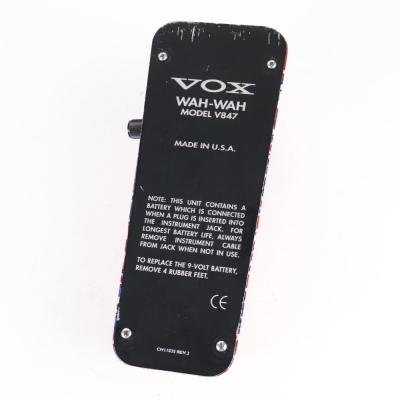 【中古】 ワウペダル VOX V847 Union Jack Mod. Made in USA ボトム画像