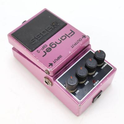 【中古】 フランジャー BOSS BF-2 Flanger Made in Japan ボス ギターエフェクター リア斜めアングル画像