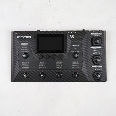 【中古】ZOOM ズーム B6 ベース用マルチエフェクター タッチ操作 DI搭載 正面