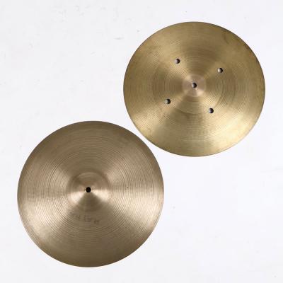 【中古】 ハイハットシンバル ジルジャン ZILDJIAN A Zildjian FLAT HAT 14インチ ペア 白抜きロゴ 1980s ビンテージシンバル