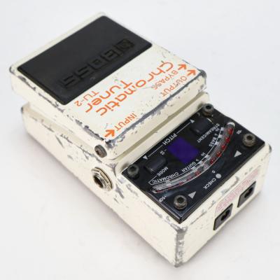 【中古】 クロマチックチューナー エフェクター BOSS TU-2 Chromatic Tuner ペダルチューナー 本体画像 斜め