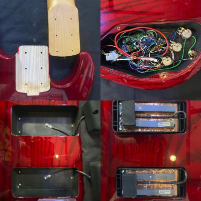 【中古】エレキベース 5弦ベース ESP AP-SL5 Maple FingerBoard See Thru Red 2019年製 35インチ スーパーロングスケール ピックアップ
