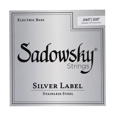Sadowsky サドウスキー SBCS45 Stainless Steel Silver Label ステンレススチール エレキベース弦 45-105