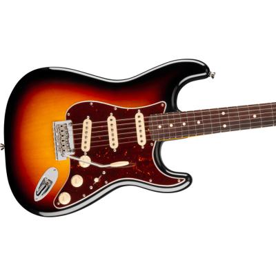 Fender フェンダー American Professional Stratocaster RW 3-Color Sunburst エレキギター ストラトキャスター ボディ斜めアングル画像