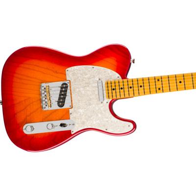 Fender フェンダー American Professional Telecaster MN Aged Cherry Burst エレキギター テレキャスター ボディ斜めアングル画像