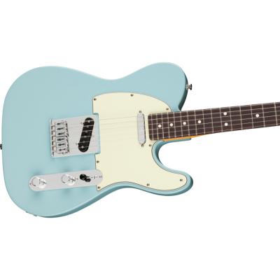 Fender フェンダー 75th Anniversary Player II Telecaster RW Daphne Blue エレキギター テレキャスター ボディ斜めアングル画像