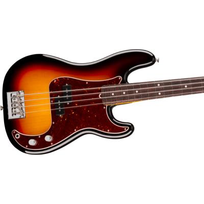 Fender フェンダー American Professional Precision Bass RW 3-Color Sunburst エレキベース プレシジョンベース ボディ斜めアングル画像