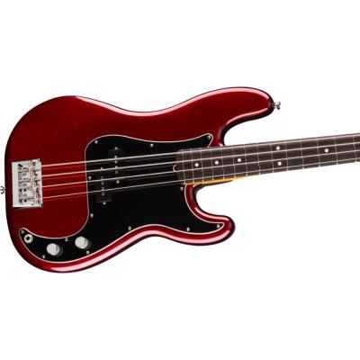 Fender フェンダー American Professional Precision Bass RW Oxblood エレキベース プレシジョンベース ボディ斜めアングル画像