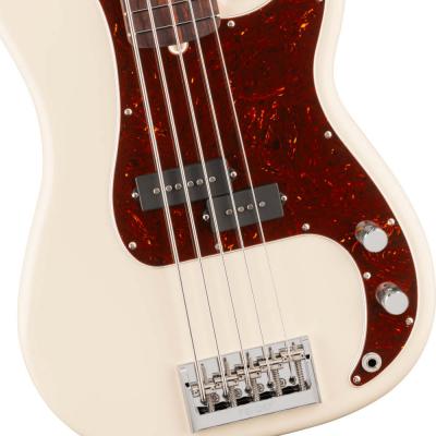Fender フェンダー American Professional Precision Bass V RW Olympic White 5弦エレキベース プレシジョンベース ボディ画像