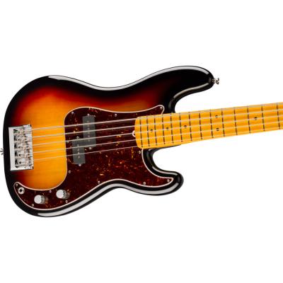 Fender フェンダー American Professional Precision Bass V MN 3-Color Sunburst 5弦エレキベース プレシジョンベース ボディ斜めアングル画像