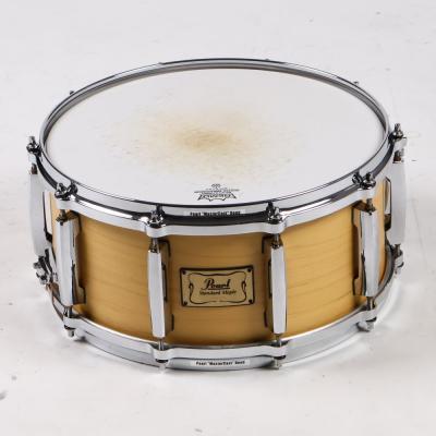 【中古】 スネアドラム パール Pearl Standard Maple 14x6.5 メイプルシェル スネアドラム 全体