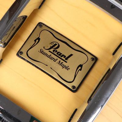 【中古】 スネアドラム パール Pearl Standard Maple 14x6.5 メイプルシェル スネアドラム アップ