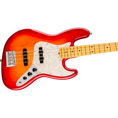 Fender フェンダー American Professional Jazz Bass MN Aged Cherry Burst エレキベース ジャズベース ボディ斜めアングル画像