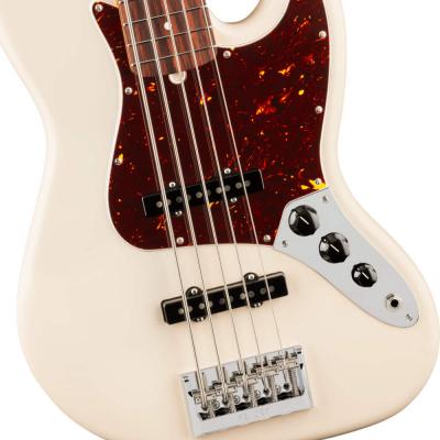 Fender フェンダー American Professional Jazz Bass V RW Olympic White 5弦エレキベース ジャズベース ボディ画像