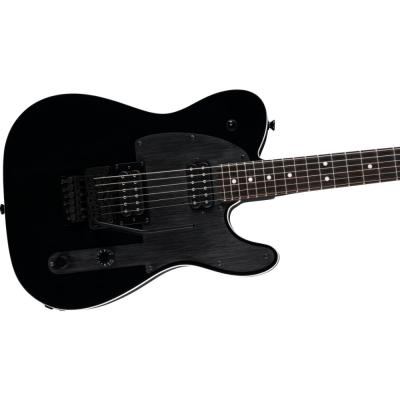Fender フェンダー John 5 Phantom Telecaster Black エレキギター テレキャスター ボディ斜めアングル画像