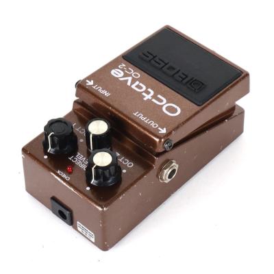【中古】オクターブ エフェクター BOSS OC-2 Octave made in Japan ギターエフェクター オクターバー リア斜めアングル画像