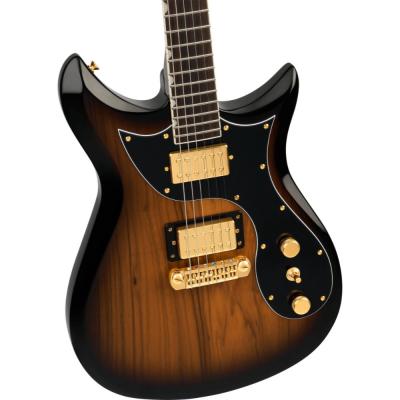 GRETSCH グレッチ Limited Edition Electromatic Black Limba CVT Sunburst エレキギター ボディ画像