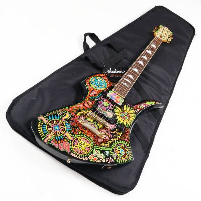 【中古】 エレキギター FERNANDES Burny MG-120X hideモデル サイケデリックペイント フェルナンデス バーニー