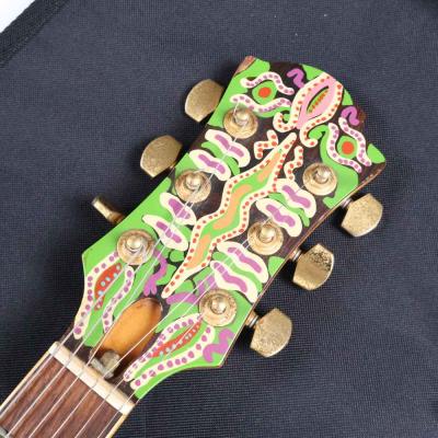 【中古】 エレキギター FERNANDES Burny MG-120X hideモデル サイケデリックペイント フェルナンデス バーニー ヘッド画像