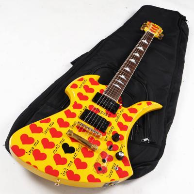 【中古】 BURNY by FERNANDES MG-145S HY hideモデル Yellow Heart イエローハート エレキギター
