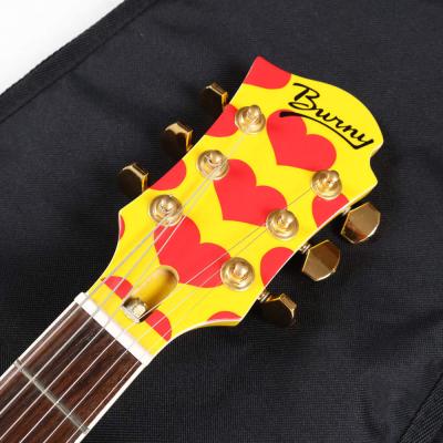 【中古】 BURNY by FERNANDES MG-145S HY hideモデル Yellow Heart イエローハート エレキギター ヘッド画像