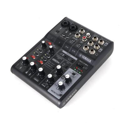 【中古】 ヤマハ YAMAHA AG06 MK2 B 6チャンネル ライブストリーミングミキサー ブラック 斜めアングル画像