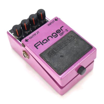 【中古】 フランジャー BOSS BF-2 Flanger Made in Japan ボス ギターエフェクター 斜めアングル画像