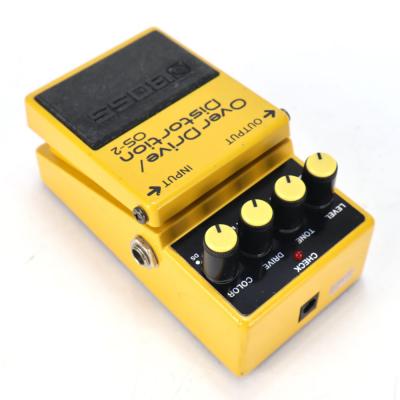 【中古】オーバードライブ ディストーション エフェクター BOSS OS-2 OverDrive Distortion ギターエフェクター リア斜めアングル画像