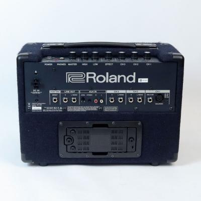 【中古】 キーボードアンプ ローランド ROLAND KC-220 キーボード用アンプ 電池駆動対応 簡易PA 背面