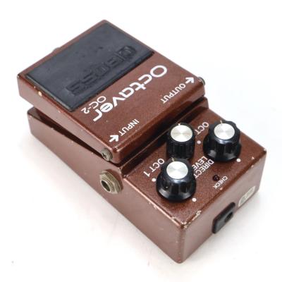 【中古】オクターブ エフェクター BOSS OC-2 Octaver ギターエフェクター オクターバー リア斜めアングル画像