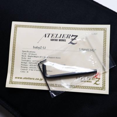【中古】ATELIER Z アトリエZ babyZ-5J N Active ショートスケール 5弦エレキベース 付属品画像