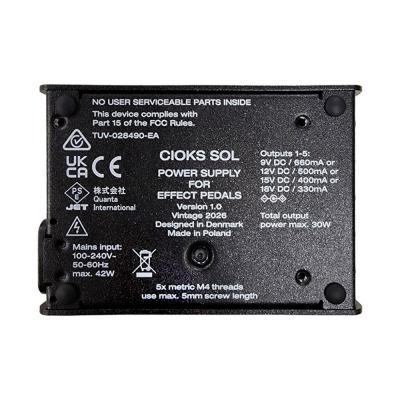 パワーサプライ CIOKS SOL S5 チョークス 裏面