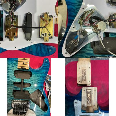 【中古】 エレキギター SCHECTER EX-24-CTM-FRT See Thru Blue Burst Quilted Maple Top EX-V シェクター EXCEED エクシード MADE IN JAPAN 日本製 詳細画像