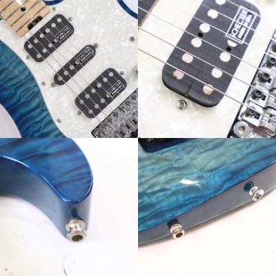 【中古】 エレキギター SCHECTER EX-24-CTM-FRT See Thru Blue Burst Quilted Maple Top EX-V シェクター EXCEED エクシード MADE IN JAPAN 日本製 詳細画像