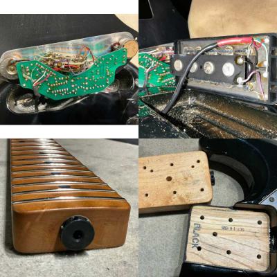 【中古】 MUSIC MAN ミュージックマン StingRay5 スティングレイ Black / M 1997年製 5弦エレキベース 内部