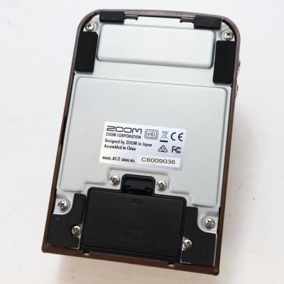 【中古】 ZOOM ズーム AC-2 Acoustic Creator アコースティックギター用プリアンプ 本体画像 裏