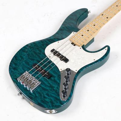 【中古】ESP AMAZE-CTM QM See Thru Green 4弦エレキベース マッチングヘッド ボディ